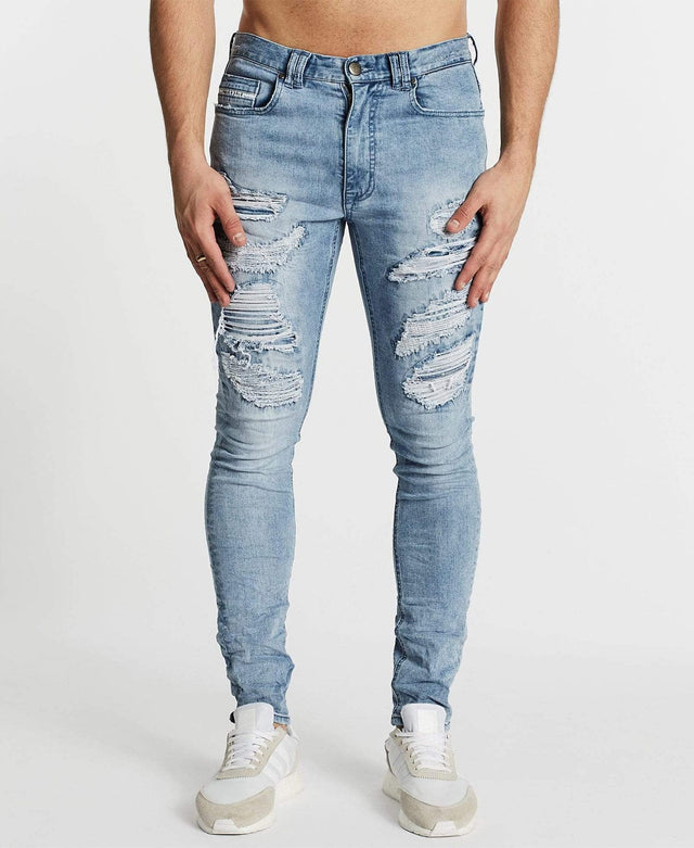 Nena & Pasadena Shredder Skinny Jean Washington Blue