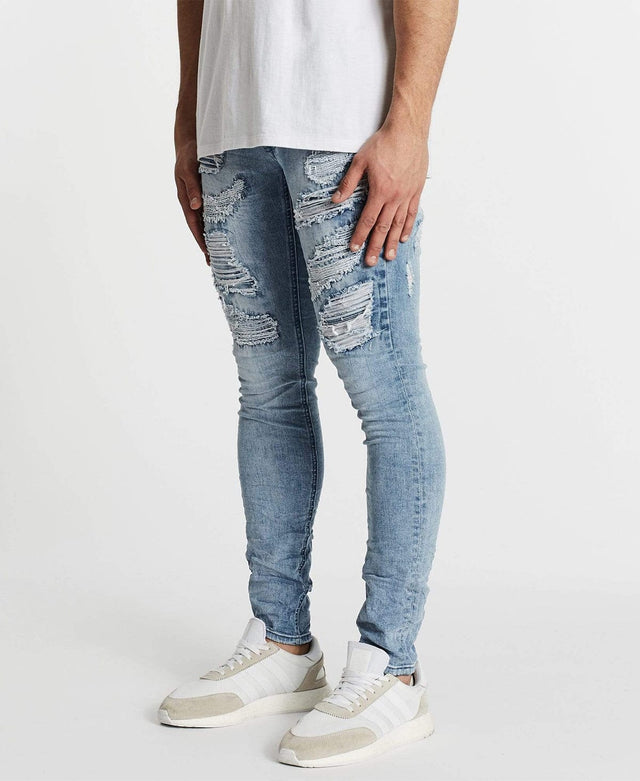 Nena & Pasadena Shredder Skinny Jean Washington Blue