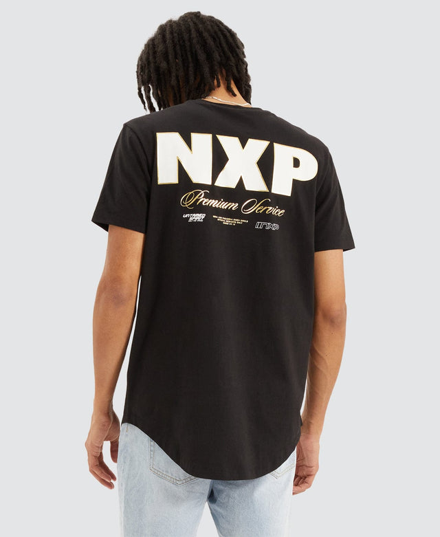 Nena & Pasadena Spirit Dual Curved T-Shirt Jet Black