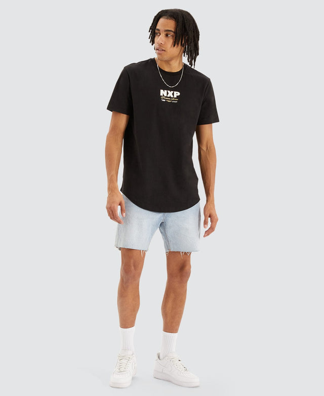 Nena & Pasadena Spirit Dual Curved T-Shirt Jet Black