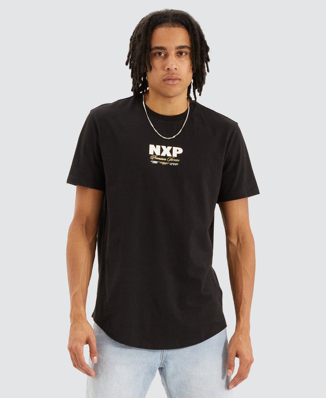 Nena & Pasadena Spirit Dual Curved T-Shirt Jet Black