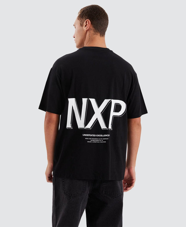 model wears Suspension Heavy Box Fit Tee Jet Black T-Shirts Black - image 1