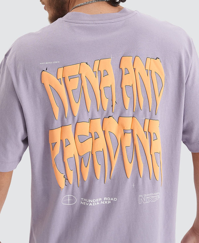 Nena & Pasadena Thunder Heavy Oversized Tee - Purple Ash PURPLE
