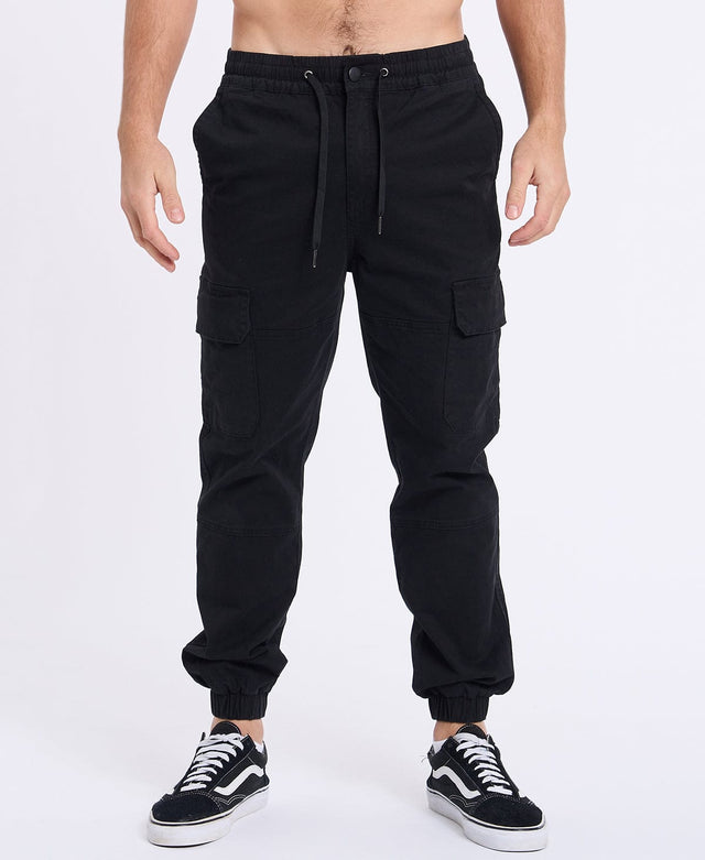 model wears Thundercat Jogger Pants Black Pants Black - image 2