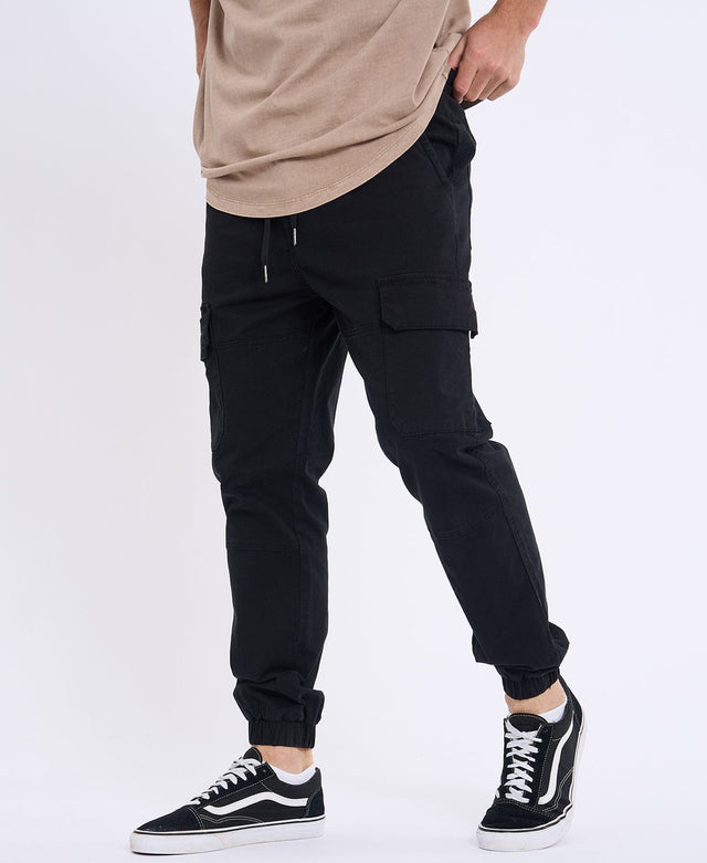 model wears Thundercat Jogger Pants Black Pants Black - image 1