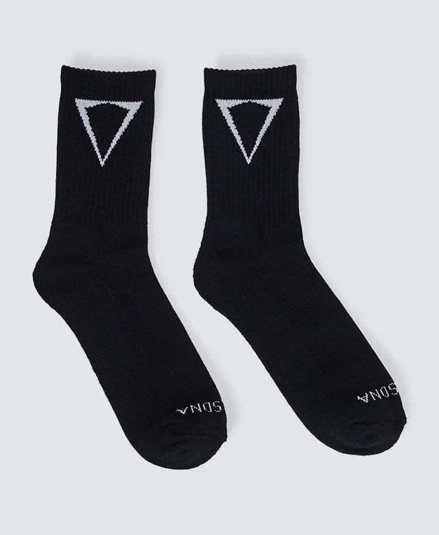 Nena & Pasadena Triple 2-Pack Crew Socks Black