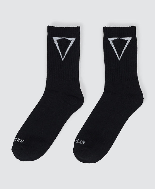 Nena & Pasadena Triple 2-Pack Crew Socks Black