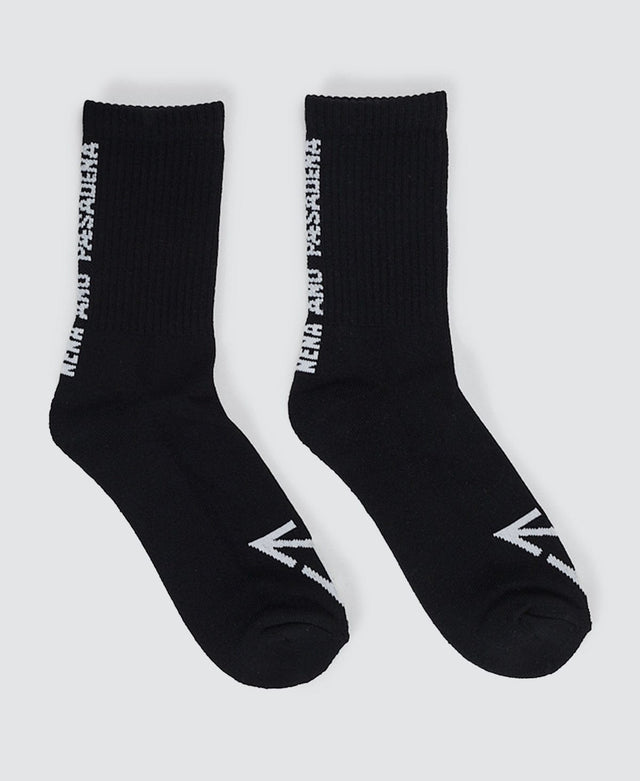 Nena & Pasadena Triple 2-Pack Crew Socks Black