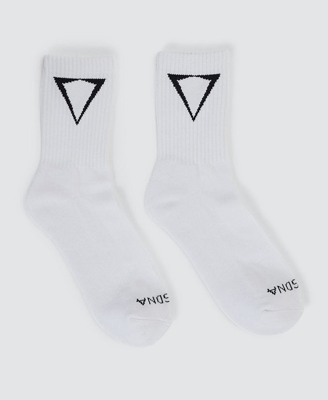 Nena & Pasadena Triple 2-Pack Crew Socks White