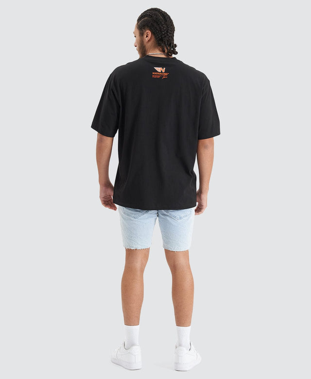 Nena & Pasadena Untamed Heavy Oversized Tee - Jet Black BLACK