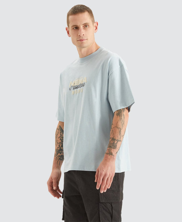 Nena & Pasadena Worldwide Heavy Street Tee - Baby Blue BLUE
