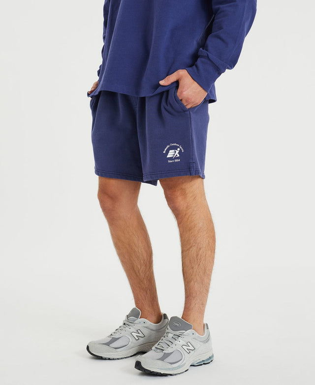 model wears Academy Track Shorts Pigment Patriot Blue Shorts Blue - image 5