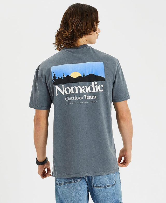 Nomadic Atlantic Relaxed Tee - Pigment Castlerock GREY