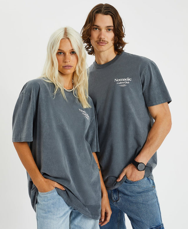 Nomadic Atlantic Relaxed Tee - Pigment Castlerock GREY