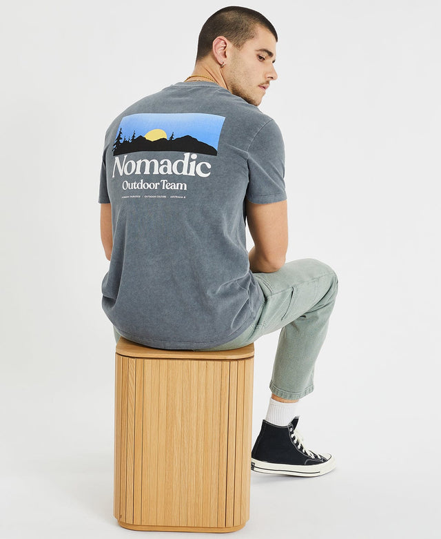 Nomadic Atlantic Relaxed Tee - Pigment Castlerock GREY