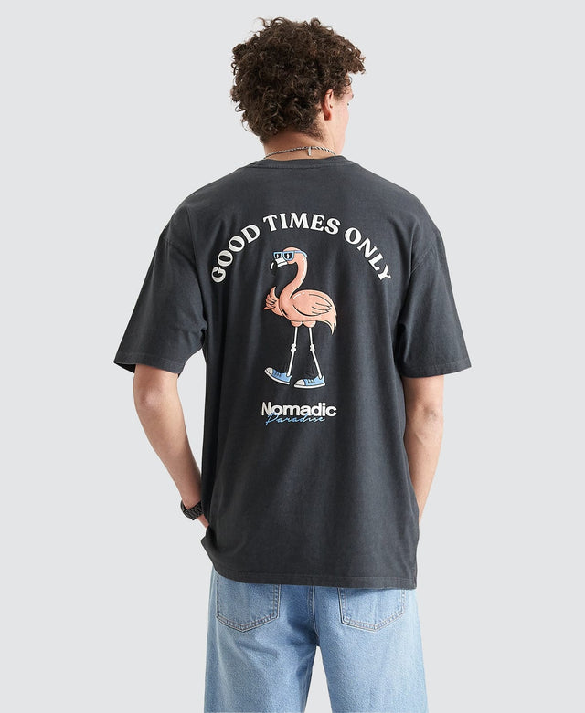 Nomadic Bayshore Oversized T-Shirt Asphalt Grey