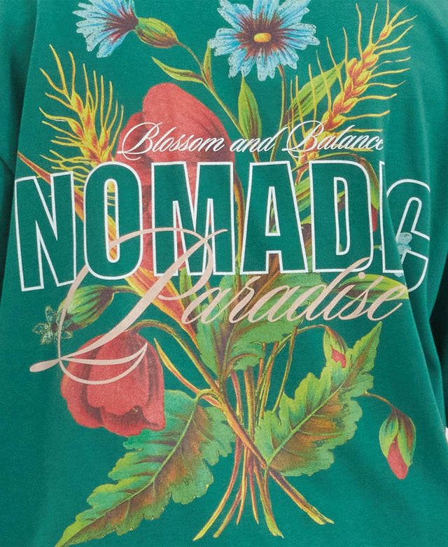 Nomadic Blossom Heavy Street T-Shirt Garden Green