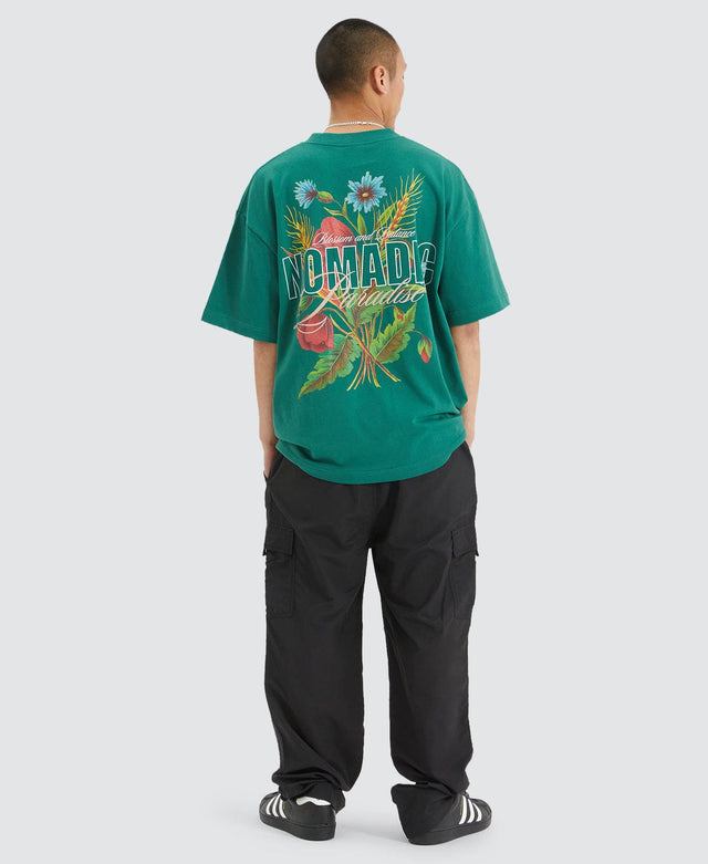 Nomadic Blossom Heavy Street T-Shirt Garden Green