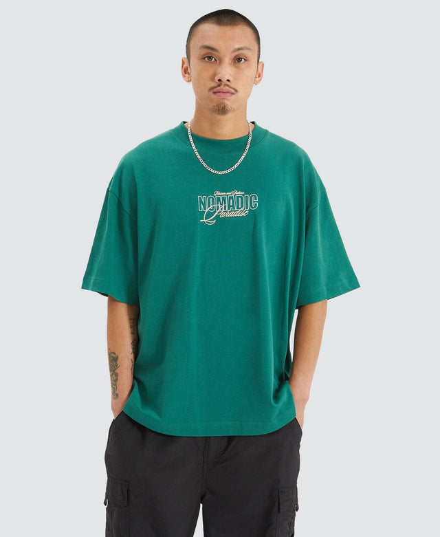 Nomadic Blossom Heavy Street T-Shirt Garden Green