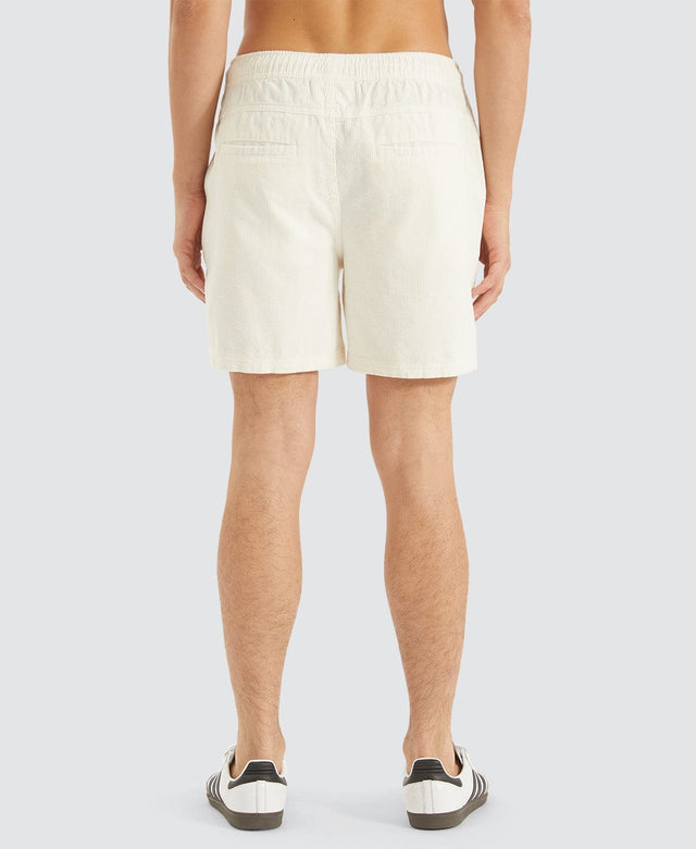 Nomadic Bonfire Cord Elasticated Shorts Oatmeal