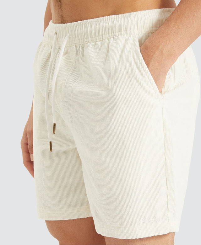 Nomadic Bonfire Cord Elasticated Shorts Oatmeal