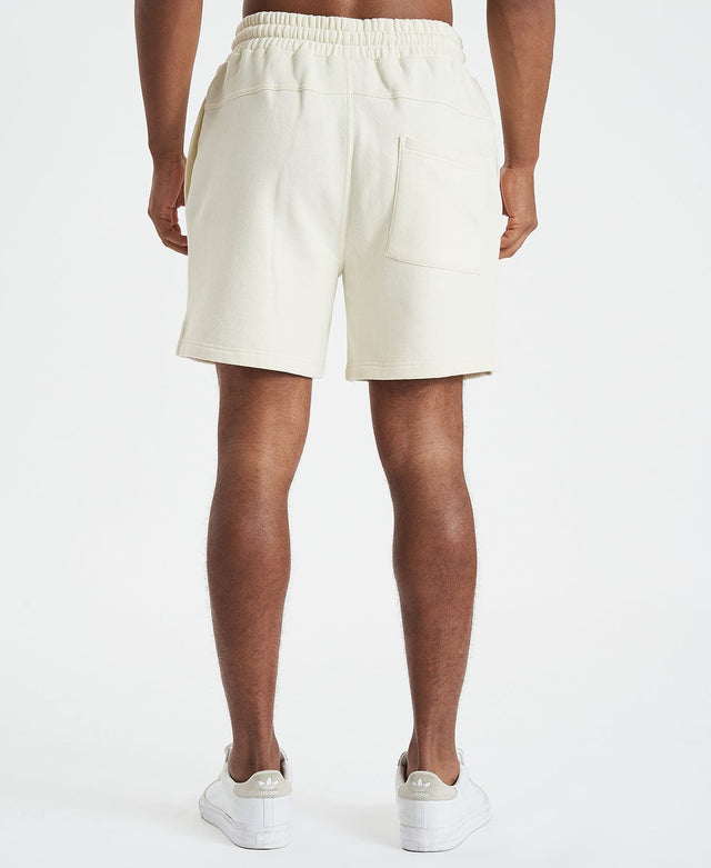 model wears Calabar Heavy Track Shorts Off White Shorts White - image 4