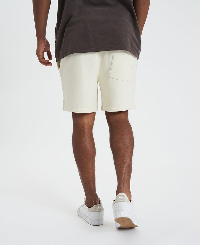 model wears Calabar Heavy Track Shorts Off White Shorts White - image 5