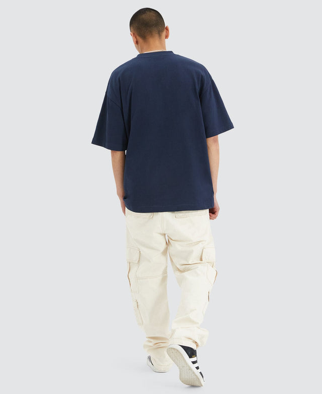 Nomadic Citrus Heavy Street T-Shirt Navy Blue
