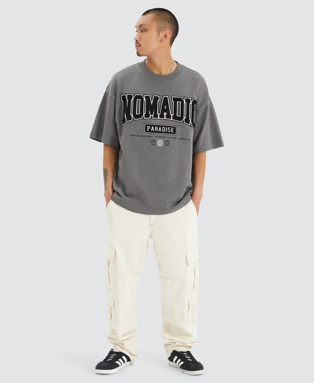 Nomadic College Heavy Street T-Shirt Castlerock Grey