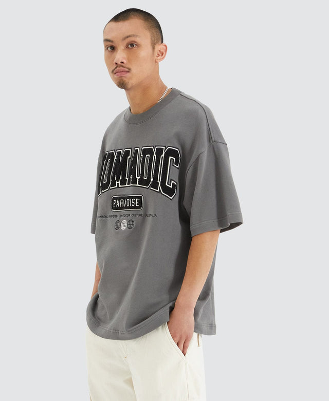 Nomadic College Heavy Street T-Shirt Castlerock Grey