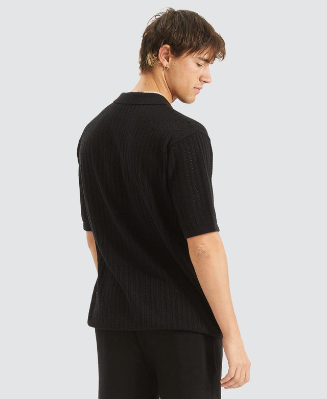 Nomadic Copacetic Polo Knit Black