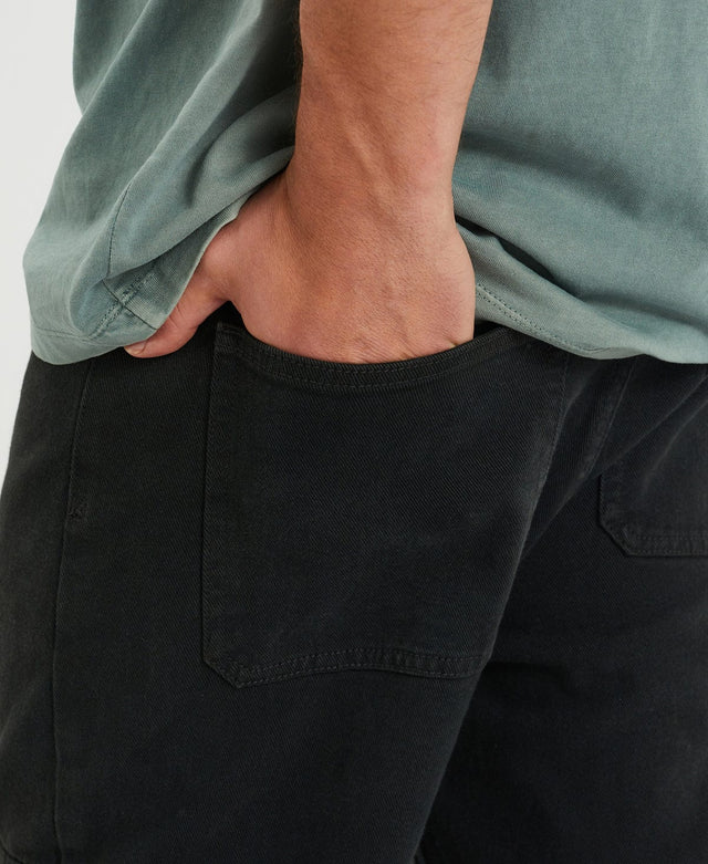 model wears Grayson Cargo Jeans Vintage Black Pants Black - image 3