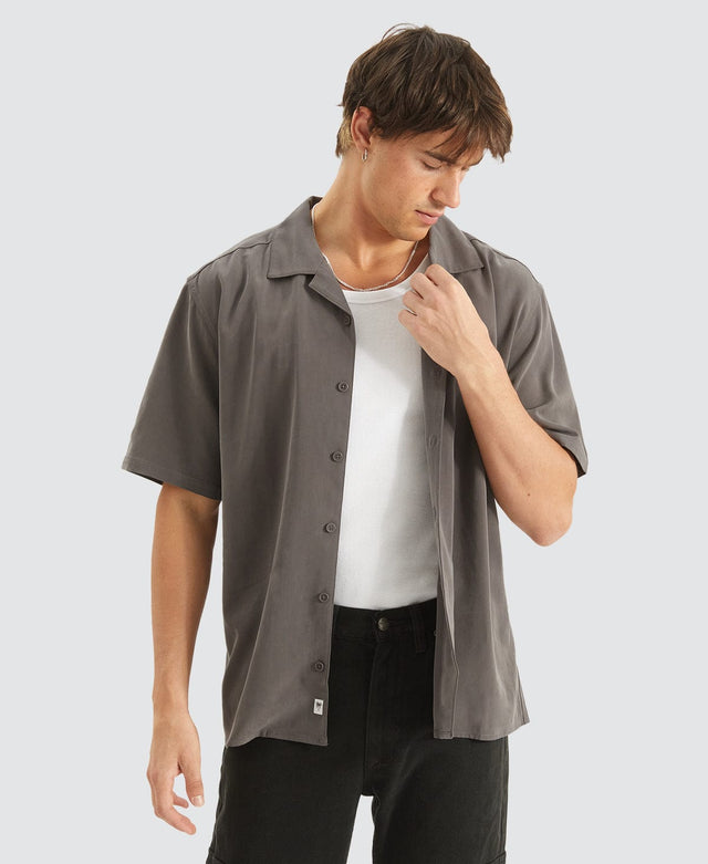 Nomadic Hali Cropped Resort Shirt Grey