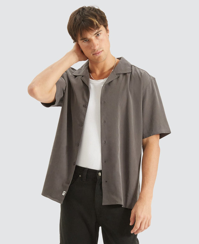 Nomadic Hali Cropped Resort Shirt Grey