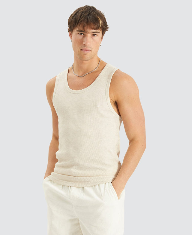 Nomadic Kai Mini Waffle Singlet Oatmeal