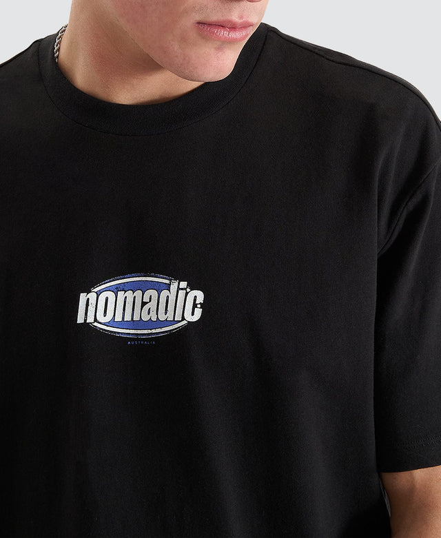 Nomadic Never Relaxed Tee - Anthracite Black BLACK