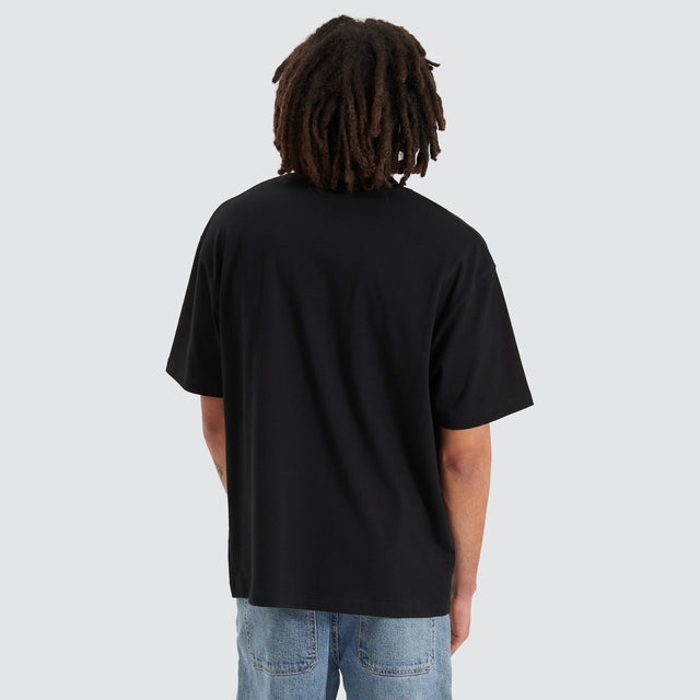 model wears Bloom Street Tee Anthracite Black T-Shirts Black - image 4