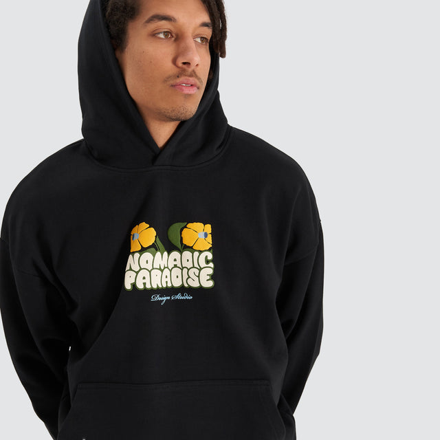 model wears Bluebell Oversized Hoodie Anthracite Black Hoodies Black - image 3