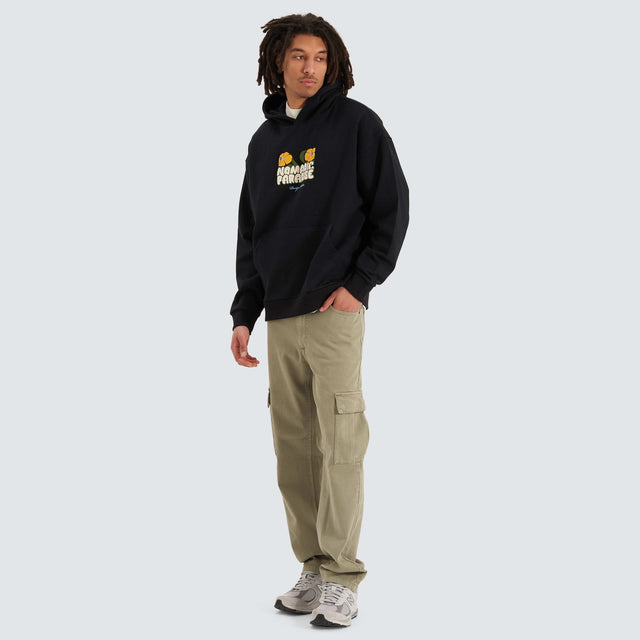 model wears Bluebell Oversized Hoodie Anthracite Black Hoodies Black - image 2