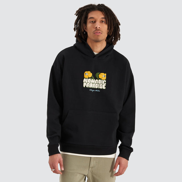 model wears Bluebell Oversized Hoodie Anthracite Black Hoodies Black - image 1