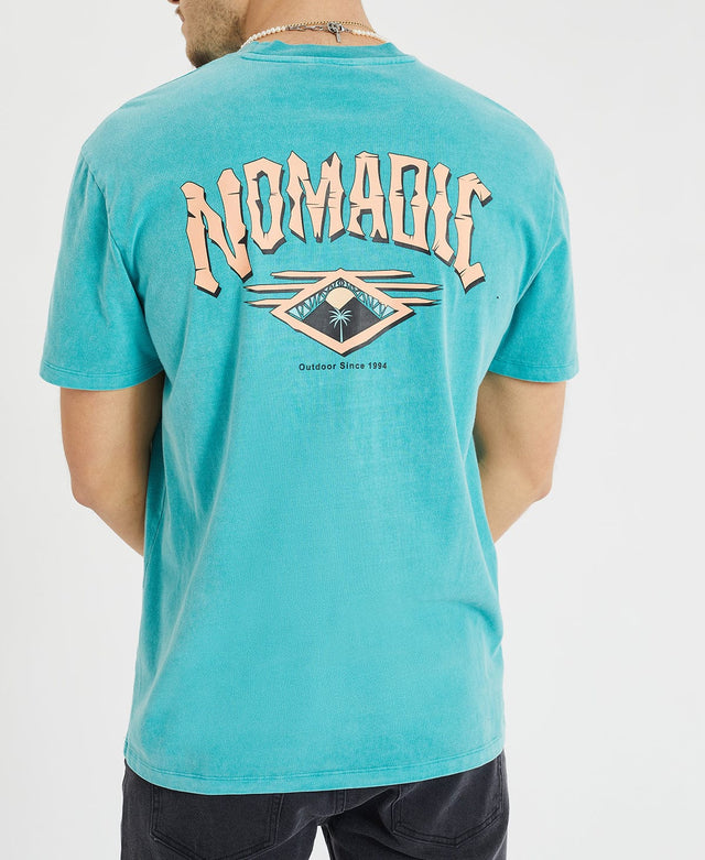 Nomadic Paradise Caravan Relaxed Tee Pigment Bristol Blue