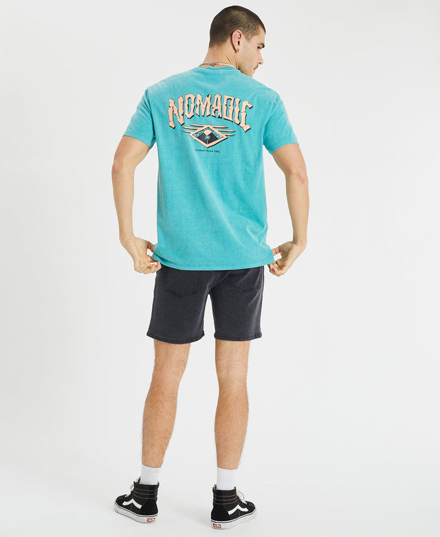 Nomadic Paradise Caravan Relaxed Tee Pigment Bristol Blue