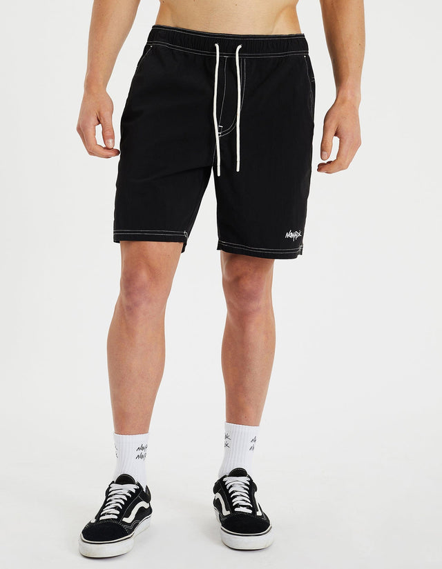 Nomadic Paradise Collided Beach Short Jet Black