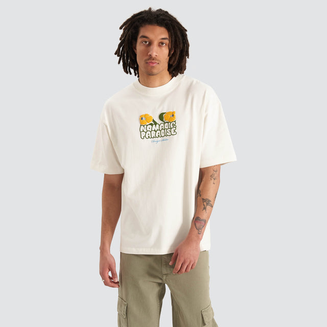 model wears Daffodil Street Tee Natural White T-Shirts White - image 5