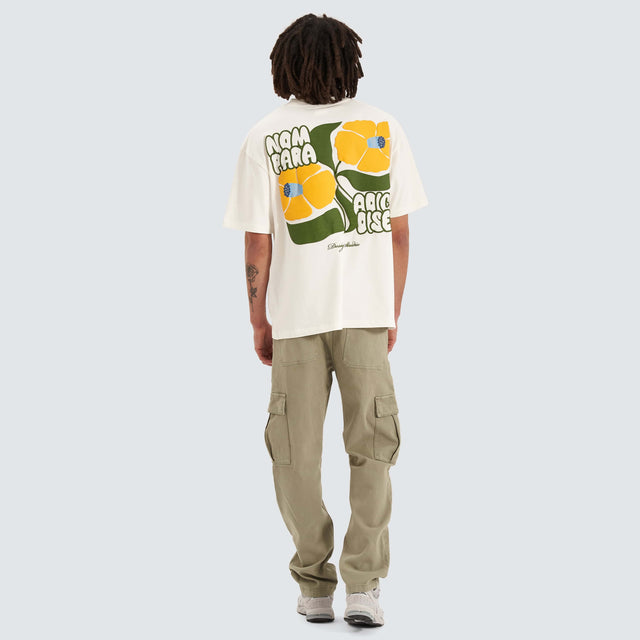 model wears Daffodil Street Tee Natural White T-Shirts White - image 4