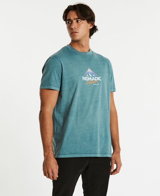 Nomadic Paradise Drop Out Tee Pigment Sea
