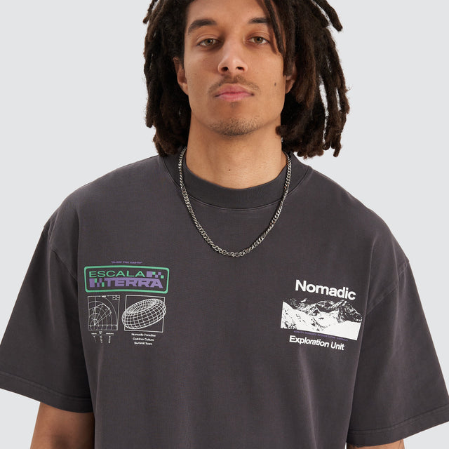 model wears Exploration Street Tee Pigment Black T-Shirts Black - image 5