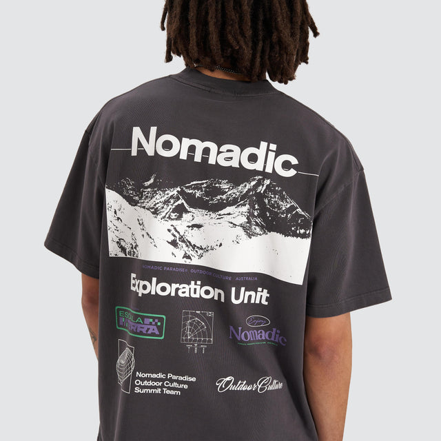 model wears Exploration Street Tee Pigment Black T-Shirts Black - image 4