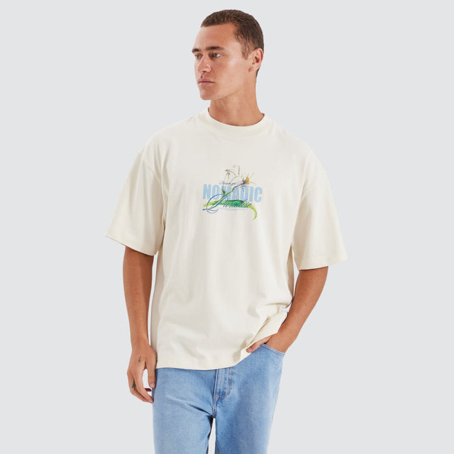 model wears Lily Street Tee Tofu T-Shirts Neutral - image 2