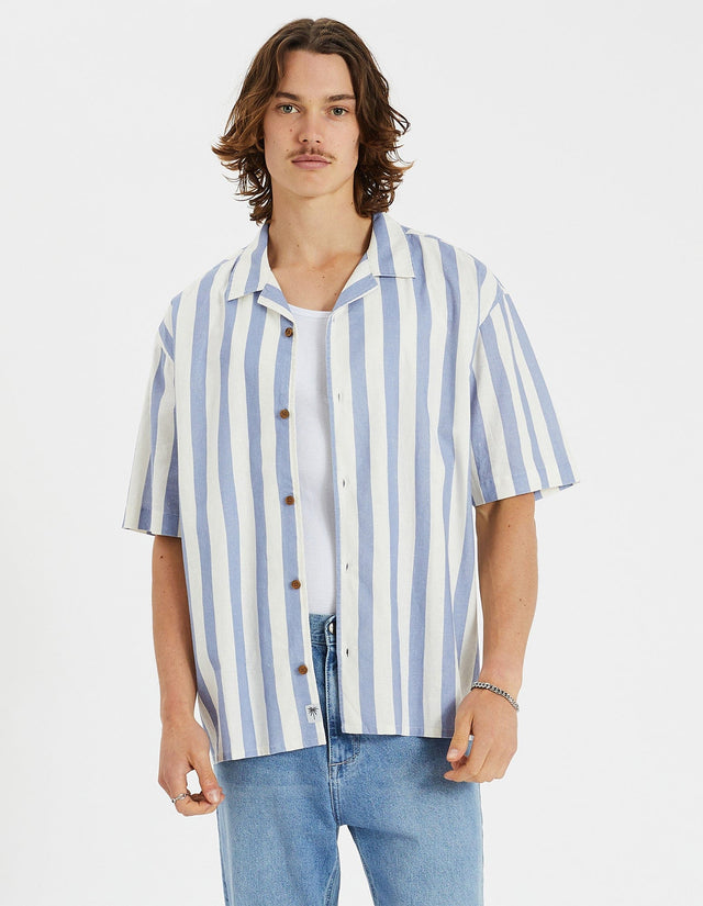 Nomadic Paradise Realm Shirt Linen Stripe